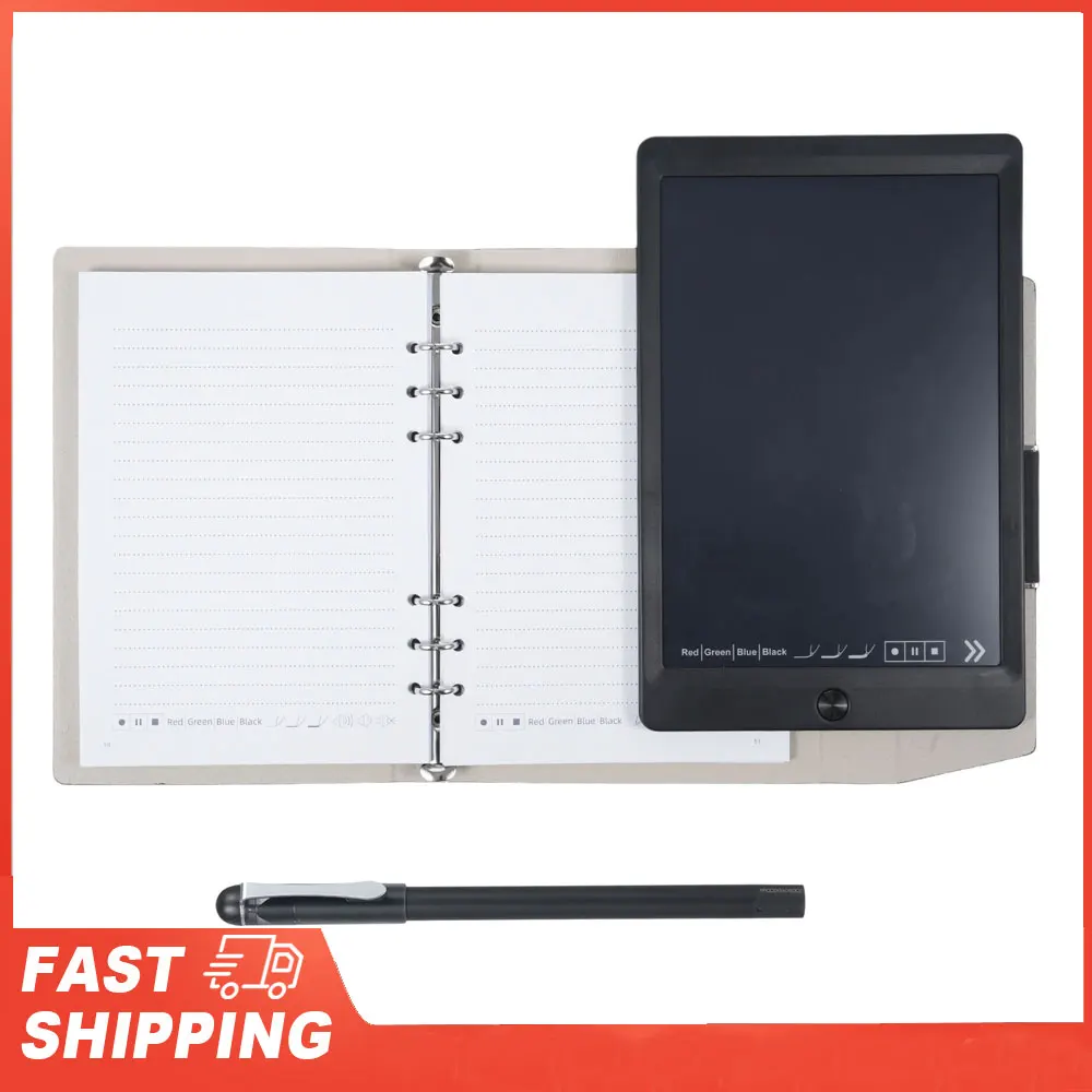 

Notebook Digital Pen Smart Pen Writing Set Includes Smartpen Smart A5 PU Leather Notebook & Reusable Writing Tablet B5 Paper BT