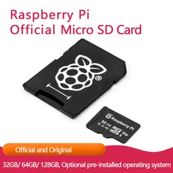 Official Raspberry PI SD Card 16GB 32GB 64GB 80MB/S High Speed Transmission Optional Pre-installed 32-bit Raspberry PI OS