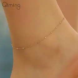 Minimalist Link Chain Anklets Foot Leg Chain Women Korean Jewelry Ankle Bracets Korean Wedding Gift