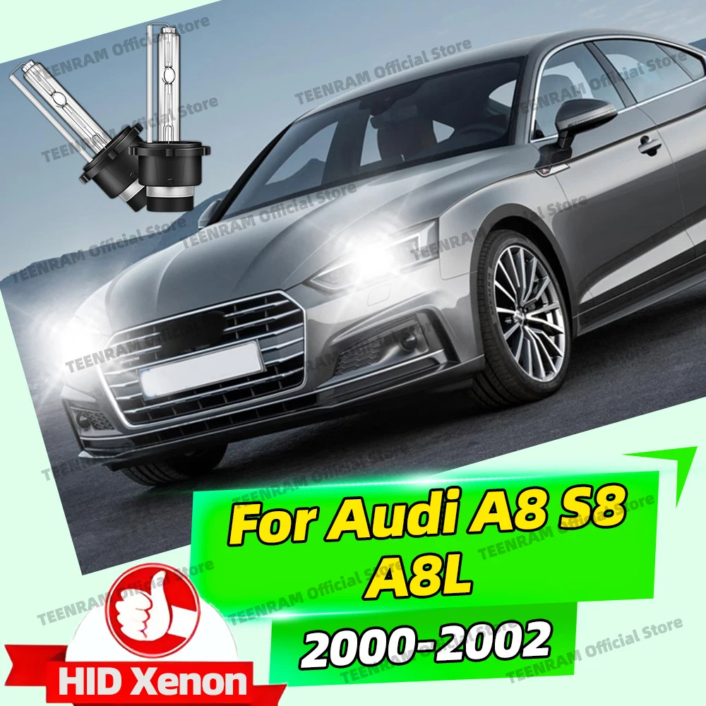 

2x для Audi A8 S8 A8L 2000 2001 2002 HID ксеноновые фары 35 Вт автоматические лампы D2 D2S фары высокой яркости 6000K 8000K 10000K