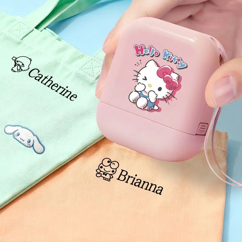 Sanrio DIY Namensstempel - Einfach zu bedienendes Namenssiegel, abwaschbare Tinte, perfekt zum Beschriften von Lunchboxen, Rucksäcken – Detail 5