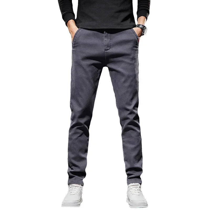 

Все новые мужские джинсы, модные темпераментные удобные мягкие прямые брюки, эластичные тонкие джентльменские удобные свободные брюки для пожилых людей