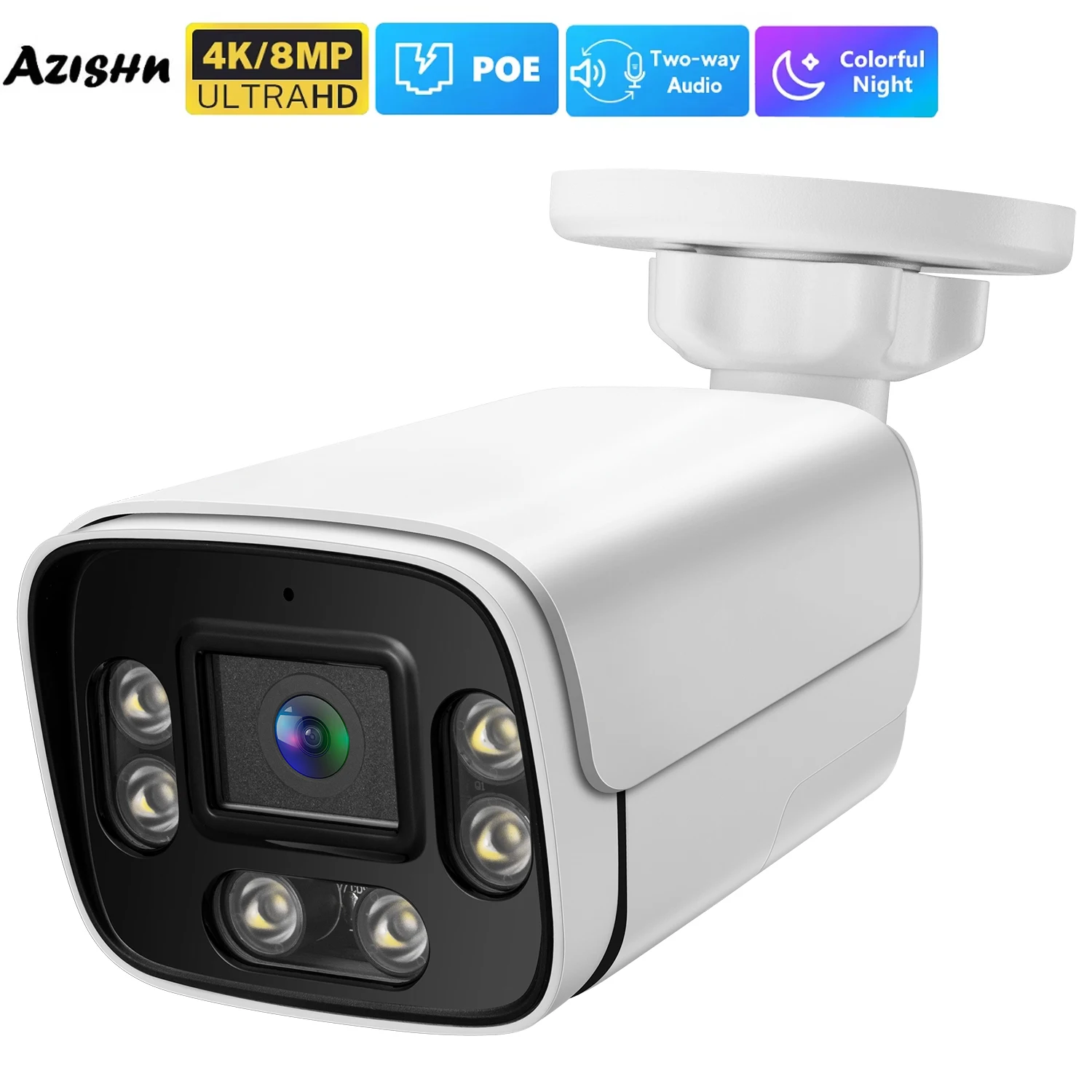 

Новая 4K 8МП IP-камера 5МП 4МП с двусторонней аудиосвязью, уличная, POE, H.265, Onvif, металлическая, цилиндрическая, для видеонаблюдения, домашняя, 4МП, с цветным ночным видением