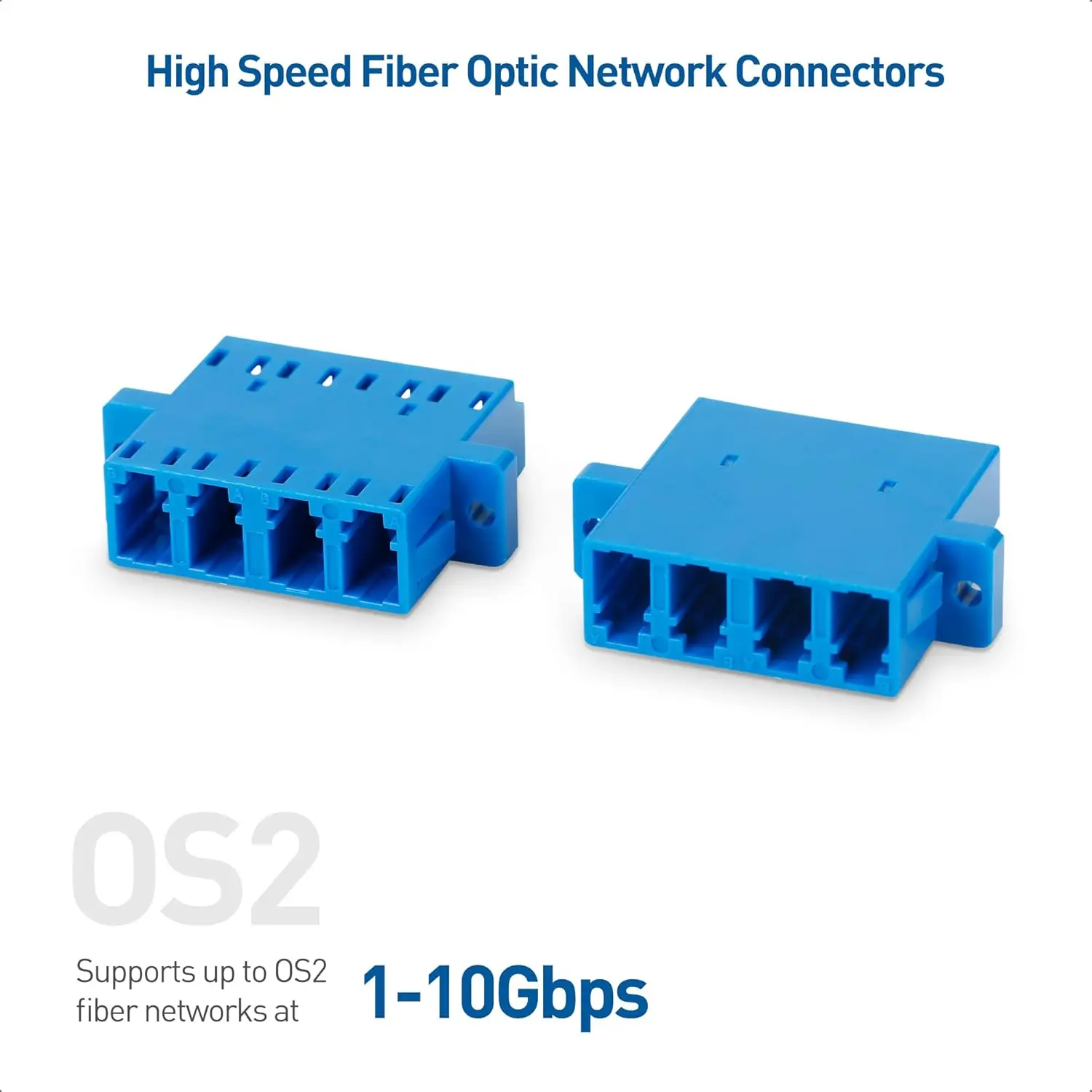 Natalink 6 pièces coupleur de Fiber optique LC à LC UPC Simplex Duplex connecteur de Fiber Quad pour câbles optiques monomode OS2