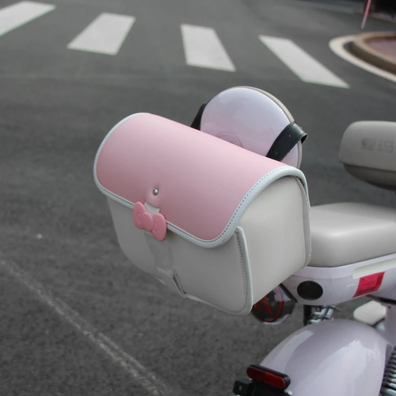 Universal Electric Motorcycle Pink Tail Bag Renovation Decorative Backrest Storage Bag