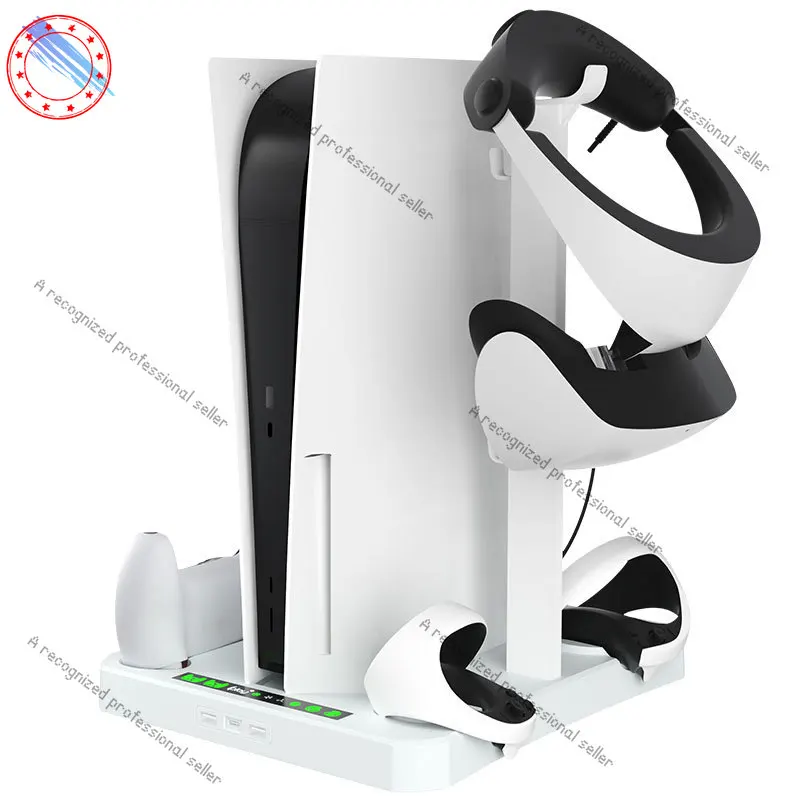 

Многофункциональная ручка PSVR2 для PS5 Host, охлаждающая база, зарядная база, стеллаж для хранения шлема, игровой держатель