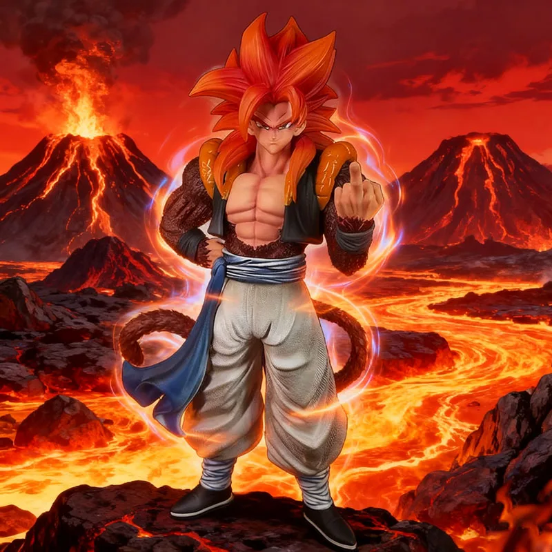 31 cm DBZ Gogeta Model Dragon Ball Z SSJ4 Action Figure Anime Super Saiyan Beeldje Collectie GK Standbeeld Ornamenten Speelgoed Kids gift