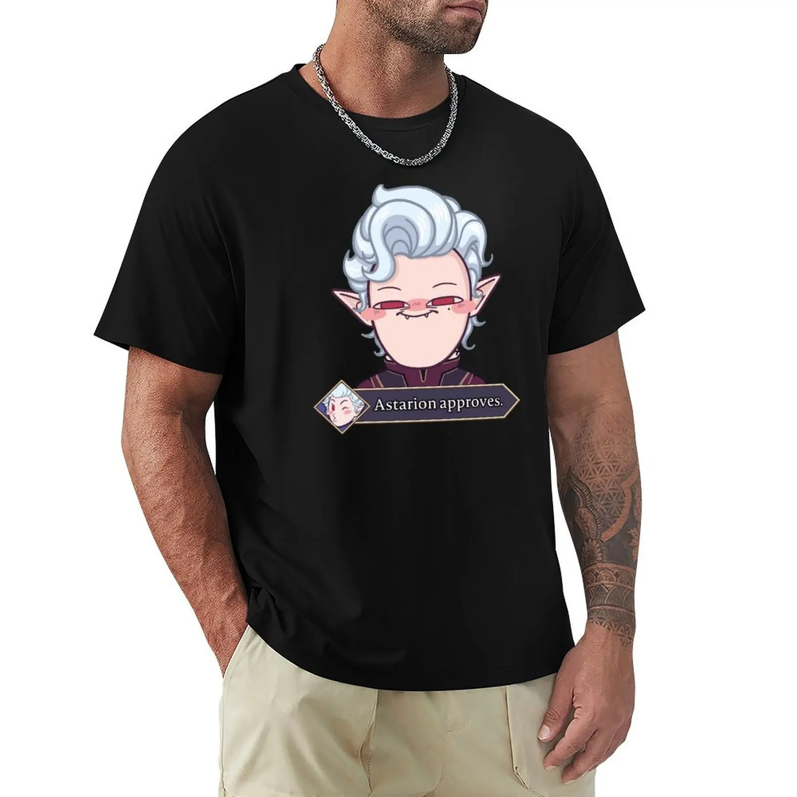 Astarion Approves T-Shirt Basic Casual Wear Short Sleeve Top
