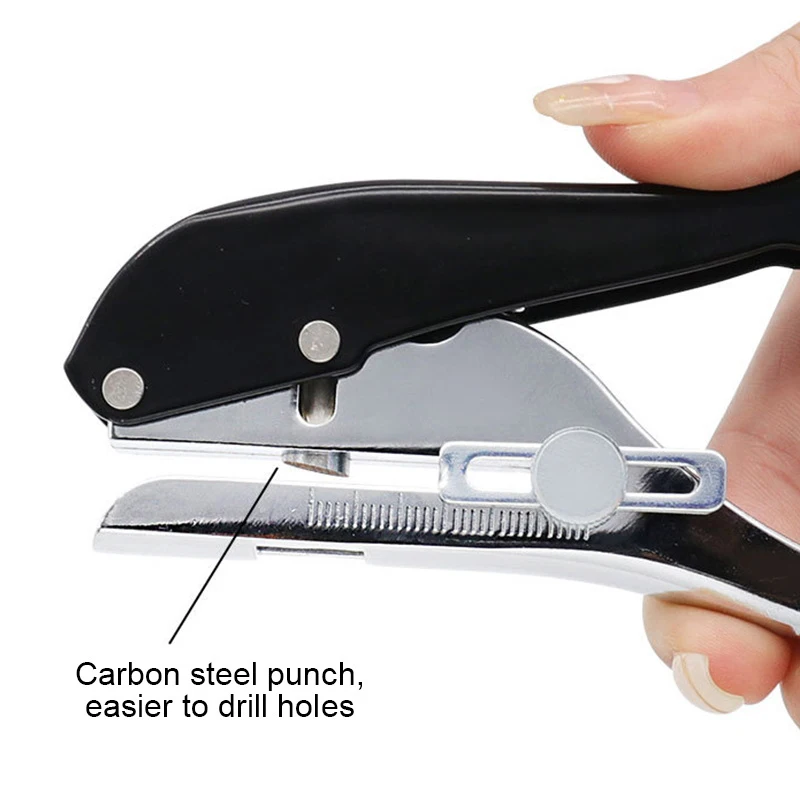Manual Punch Edge Banding Pliers 8/10mm Hole Card Punching Tool For Plastic Sheet Paper PVC ABS Opener Nail Hole Masking Plier