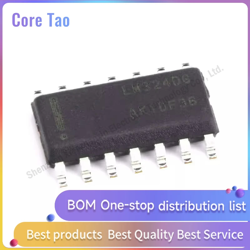 

10pcs/lot LM324DG LM324 LM324DR2G SOP14 Four-way operational amplifier