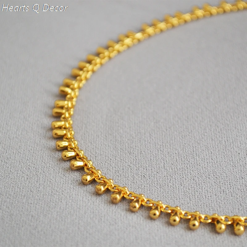 Glam Brass Raindrop Wapped Choker Necklace Classic Women Gifts Jewelry Gown Sweet Boho Trendy INS OL Simply