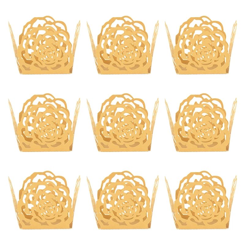 

30/50pcs Chocolate Wrappers Wedding Truffle Candy Paper Box Mini Baking Cups Cupcake Tray for Birthday Party Decoration Supplies