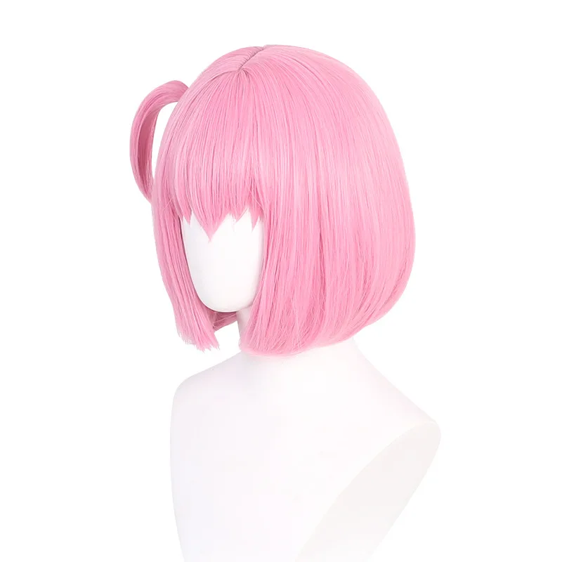 Simbusto dell'infanzia Goto Ichiri Parrucca Cosplay Rosa Bob Acconciatura Realistico Cuoio Capelluto Lonely Rock And Roll Parrucca Cosplay