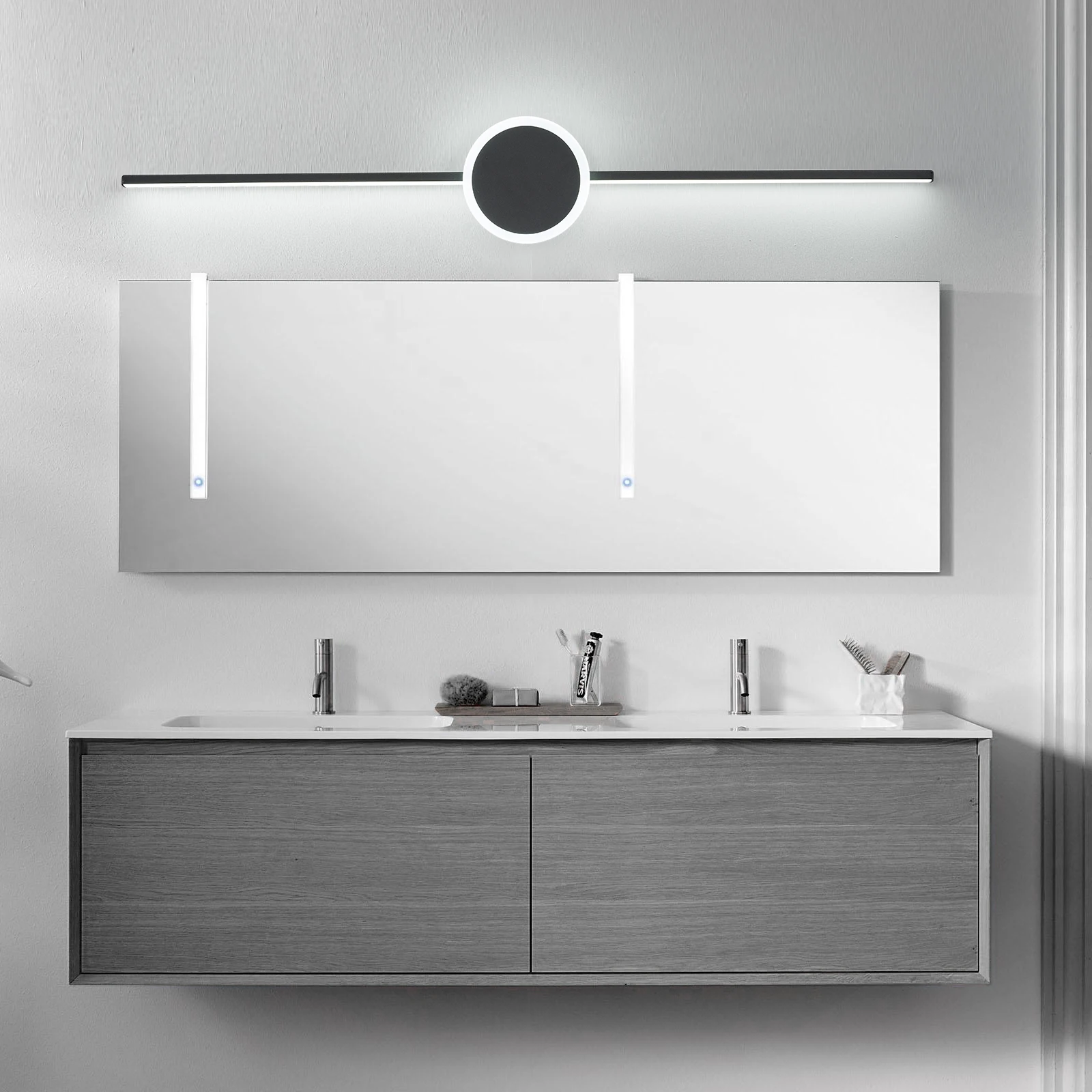 

NEO Gleam светильник для ванной комнаты, светодиодный зеркальный настенный светильник L70-110 см, настенный светильник, современные светодиодные настенные светильники для гостиной, спальни