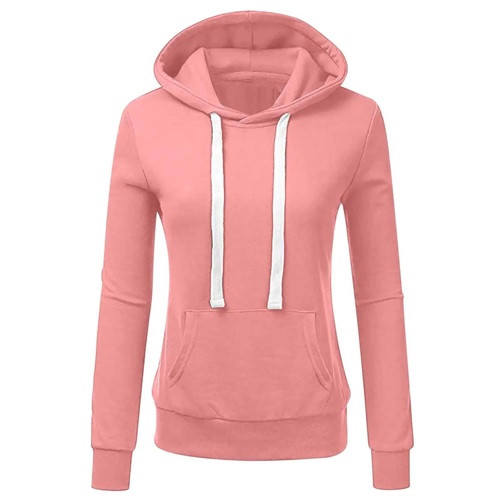 

2024 New Pink Women Hoodies Casual Drawstring Female Hoodie Autumn Long Sleeve Ladies Sweatshirt Ropa De Mujer