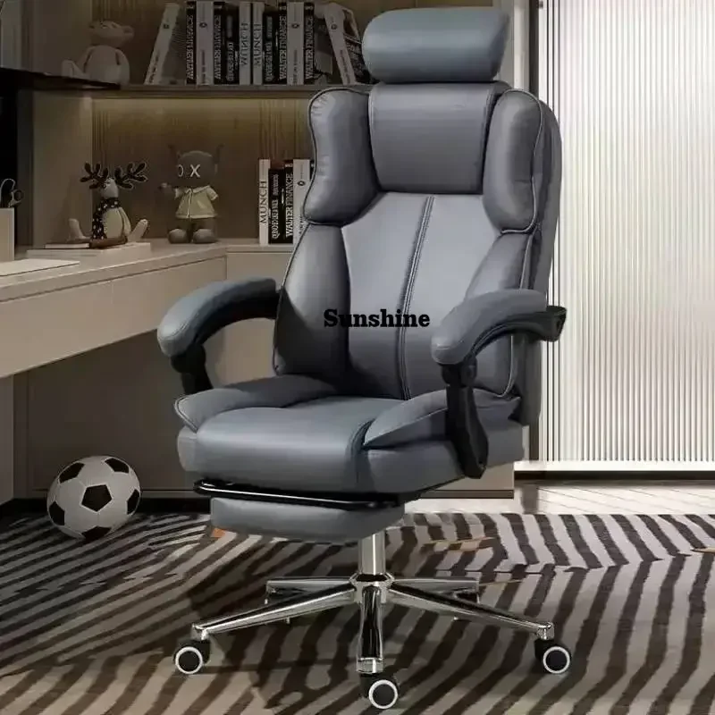 

Headrest Armrest Office Chair Nordic Modern Luxury Design Recliner Gaming Chairs Ergonomic Rolling Sedia Da Ufficio FurnitureYY