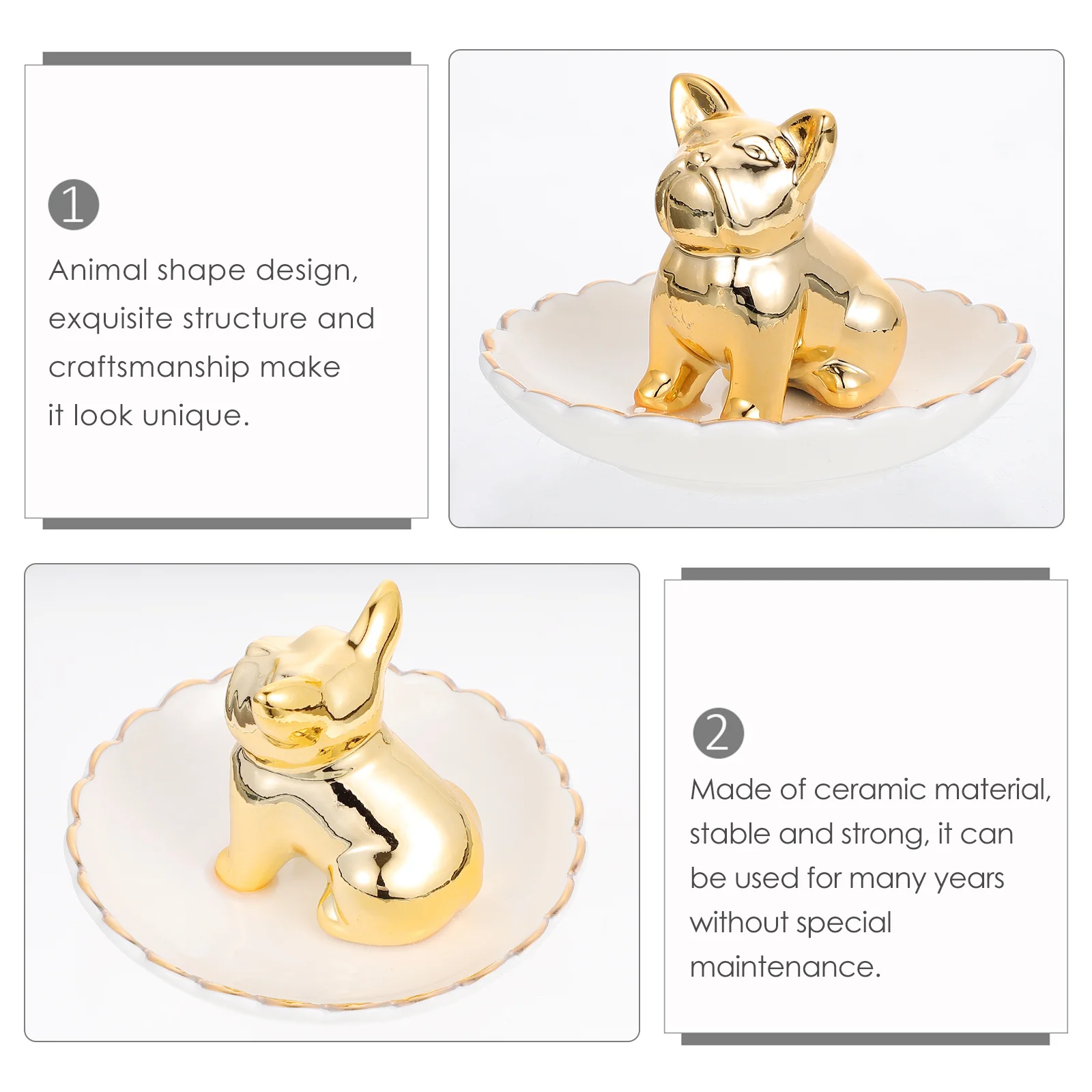

The Animal Cute Jewelry Tray Jewelery Holder Dish Vintage Trinket Ring Plate for
