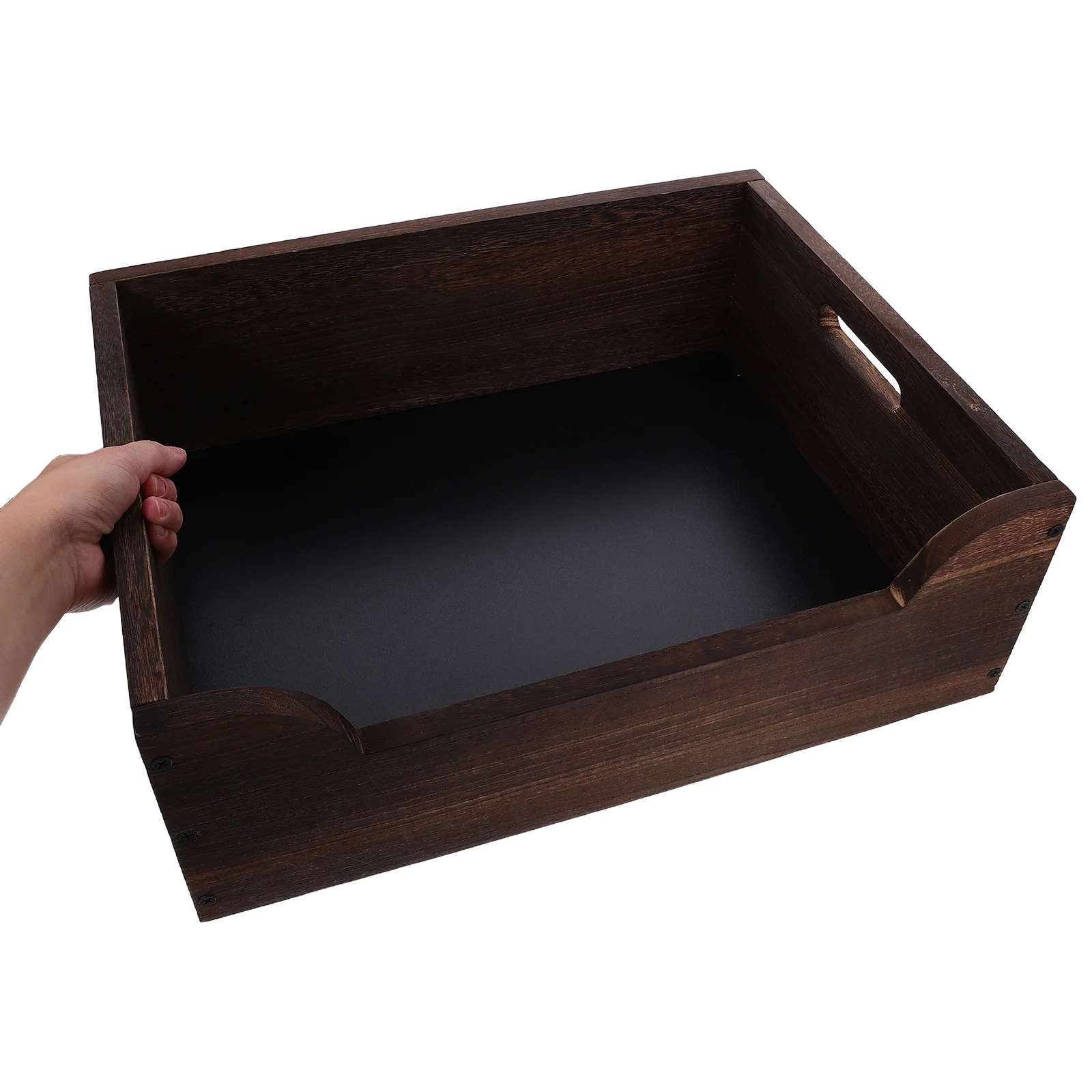 

Solid Wood Cat Litter .68X12.58X6.13In Large Raised Edges Open Design Wooden Litter Pan For Indoor Senior Kittens