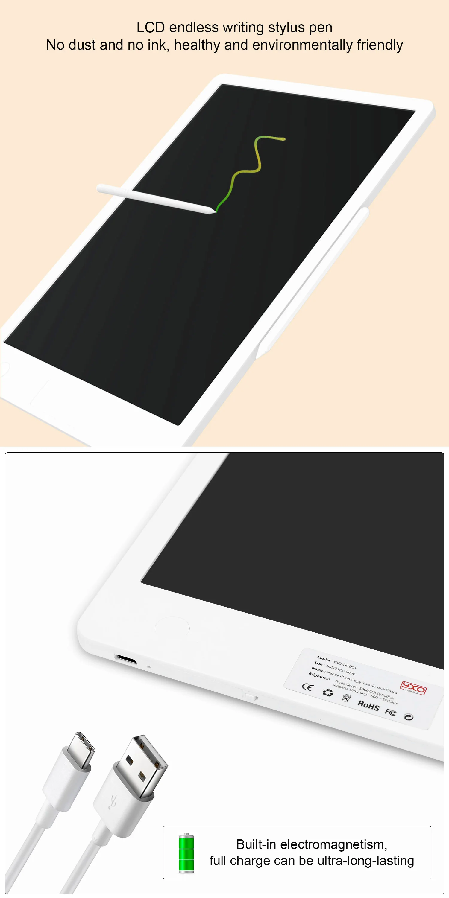 Copy Table A4 Large Format LED Tracing Light Professional Drawing Light Board with Three-Colour Charging