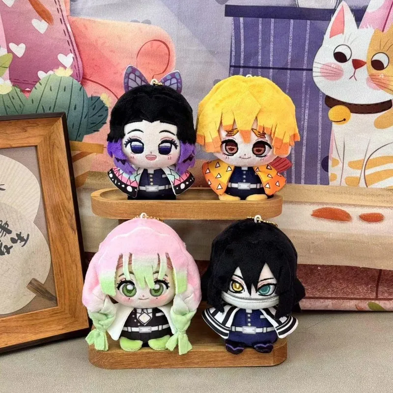 

Demon Slayer аниме периферийные устройства Agatsuma Zenitsu Kochou Shinobu Kanroji Mitsuri Iguro Obanai сидящая кукла кулон плюшевая кукла подарок