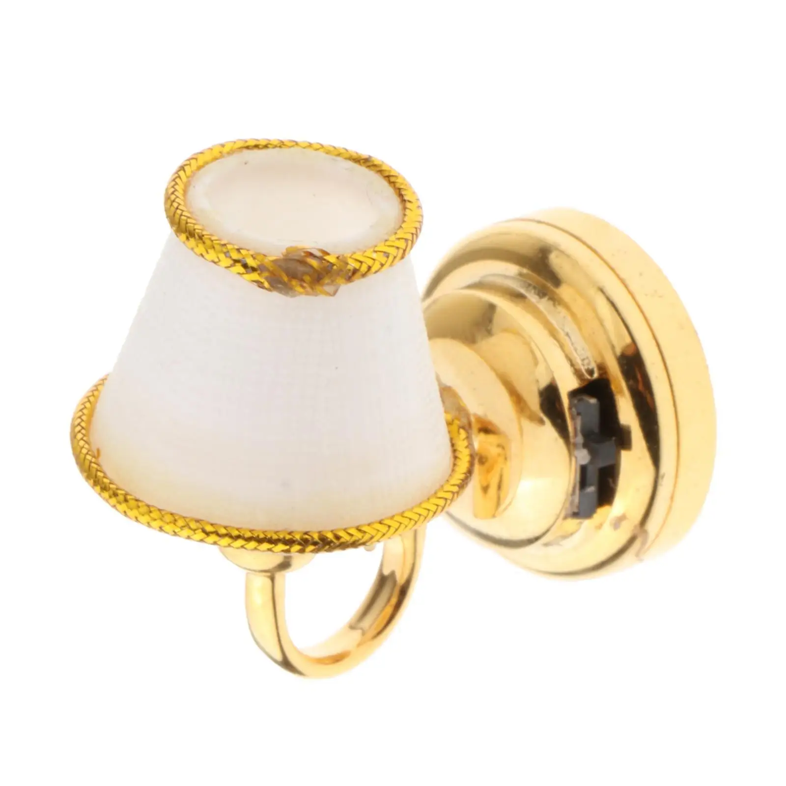 

Dollhouse LED Wall Sconces 1:12 Toys Wall Lamp Model for Living Room Mini Toy