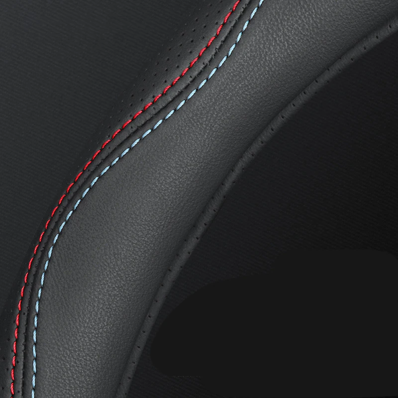 Car-styling Steering Wheel Cover PU Leather 37-38CM Cars Wheel Covers Anti Slip Breathable Universal Auto Accessories