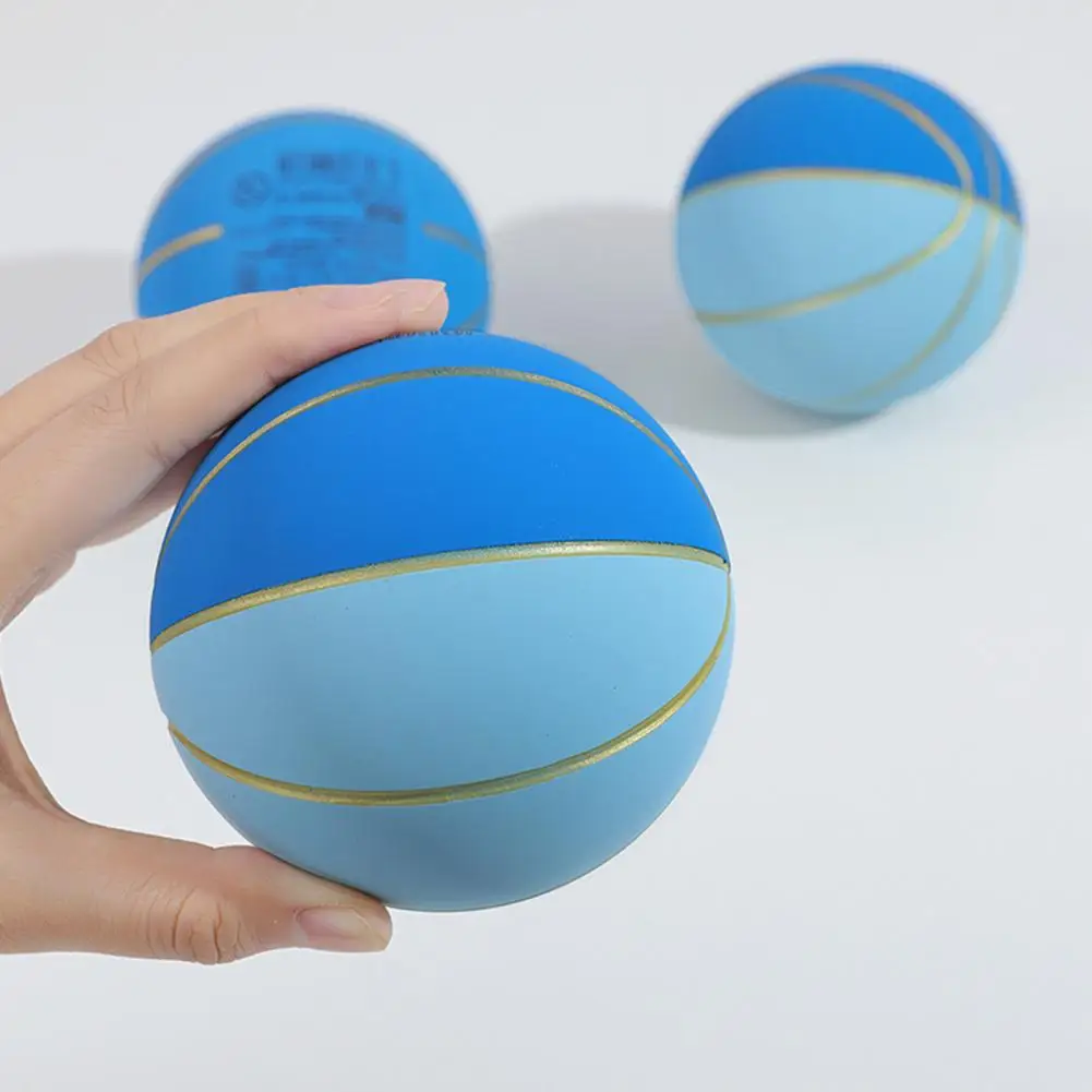 Pelota de juguete portátil para niños, minijuguete de baloncesto con alta elasticidad, colores brillantes para aliviar el estrés