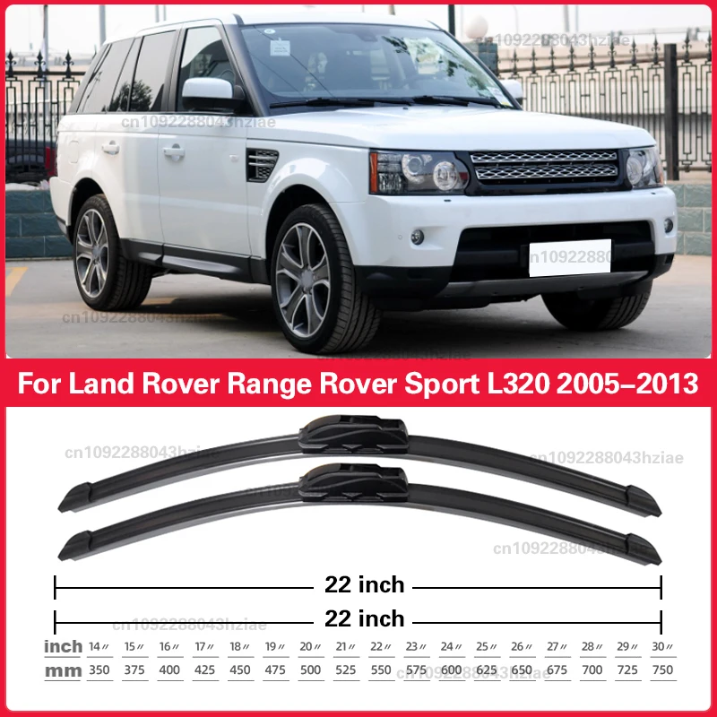

Wiper LHD Front Wiper Blades For Land Rover Range Rover Sport L320 2005-2013 2012 Windshield Windscreen Window Brushes 22"+22"