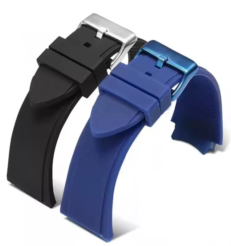 ยางซิลิโคนสำหรับนาฬิกาเกส W0247G3 W0040G3 W0040G7 ยี่ห้อสายนาฬิกาผู้ชายกีฬากันน้ำสีฟ้าสีดำสร้อยข้อมือ 22 มม.