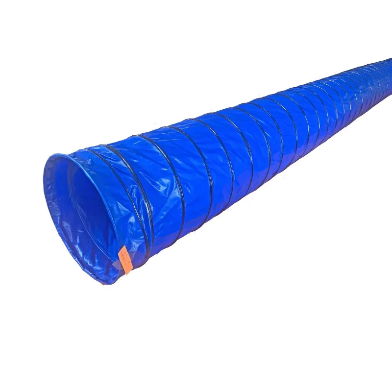 

Outdoor 24 Inch Dia 4inch Pitch PVC Dog Agility Training Equipment Tunnel Competition Tunnel