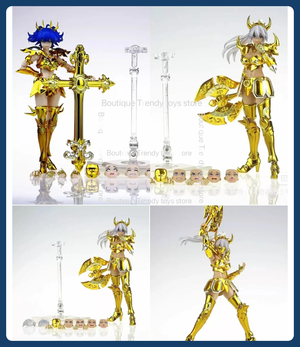 

GT Saint Seiya Myth Cloth Taurus Erica Cancer Pamela Capricorn Andrea Virgo Verna Aquarius Mamie Gemini Pisces Aries Holy Figure