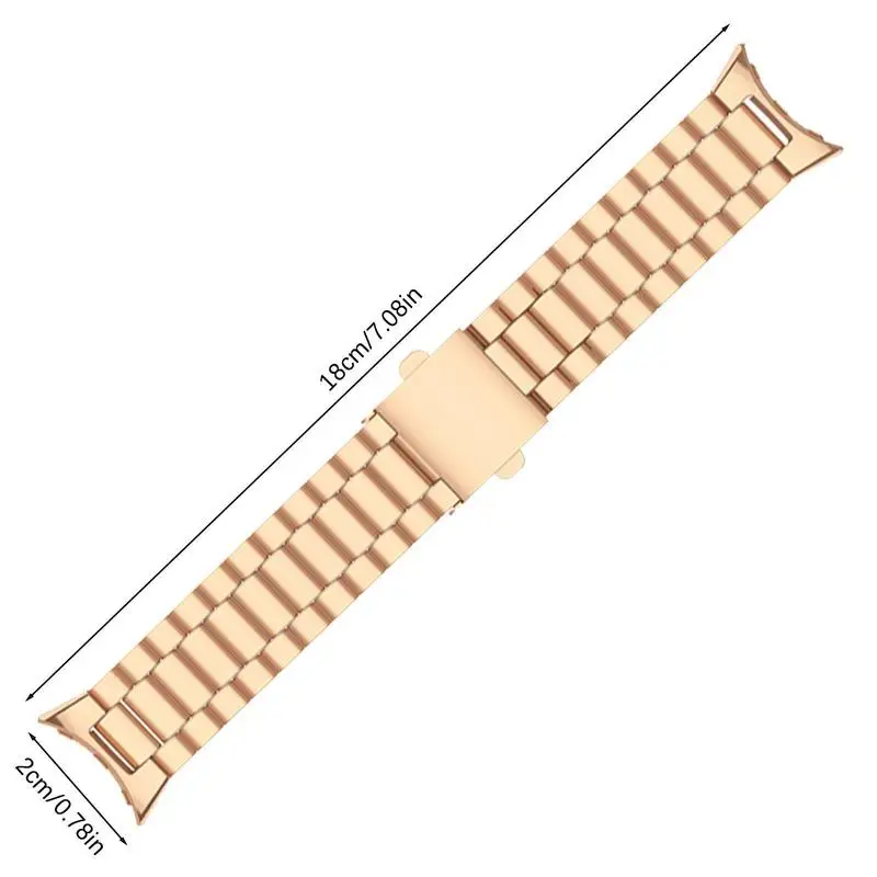 ไม่มีช่องว่างคลาสสิกหัวเข็มขัดโลหะสแตนเลสสำหรับ Google Pixel สายนาฬิกาข้อมือสำหรับ Pixel นาฬิกาสร้อยข้อมือสมาร์ท Watchband