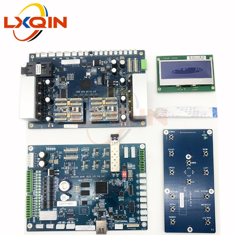 LXQIN Hoson I1600 4heads board flatbed kit for Epson i1600 printhead for UV Flatbed Printer Z/X/Y Axis Support