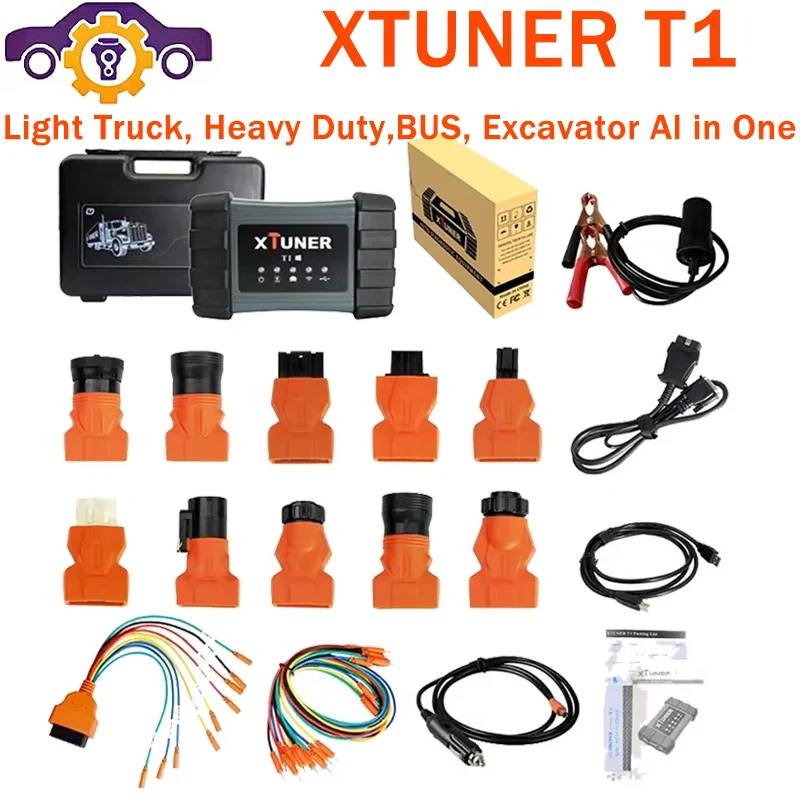 XTUNER T1 Truck Diagnostic Tool Heavy Duty Bus Excavator Truck OBD2 Diagnostic Scanner