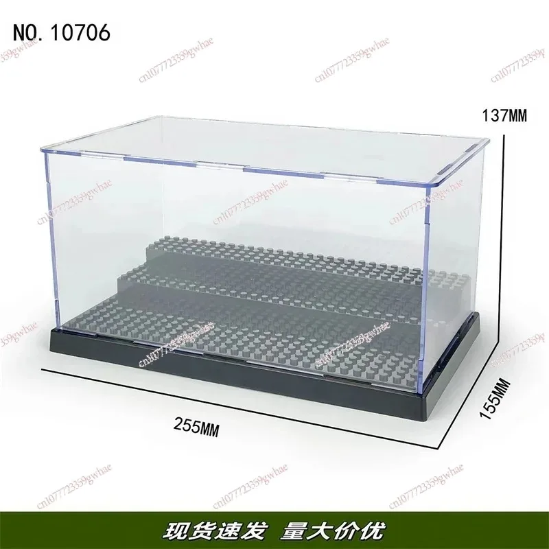 Acrylic Minifigures Display Case, Stackable And Dustproof Building Block Display Box   Action Figure Toys Storage