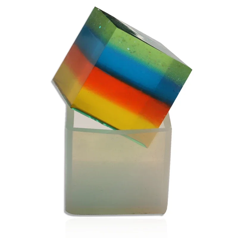 New Fashion 1PCS 20-50mm Square DIY Transparent UV Resin Liquid Silicone Ornaments Molds for DIY Making Finding Accessories