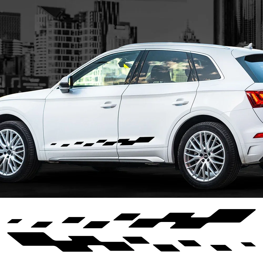 

Car Door Sticker Square Graphics Vinyl Film Decals Exterior Accessories For Audi Q5 FY 8R B9 B8 80A TFSI TDI Quattro 2018 2010