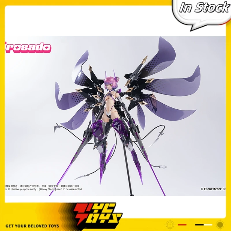 

In Stock Original Hechengzhizao Rosado Star Flower Black Iris RS-02 1/10 Mecha Girl Action Figure Full Set Model Toys