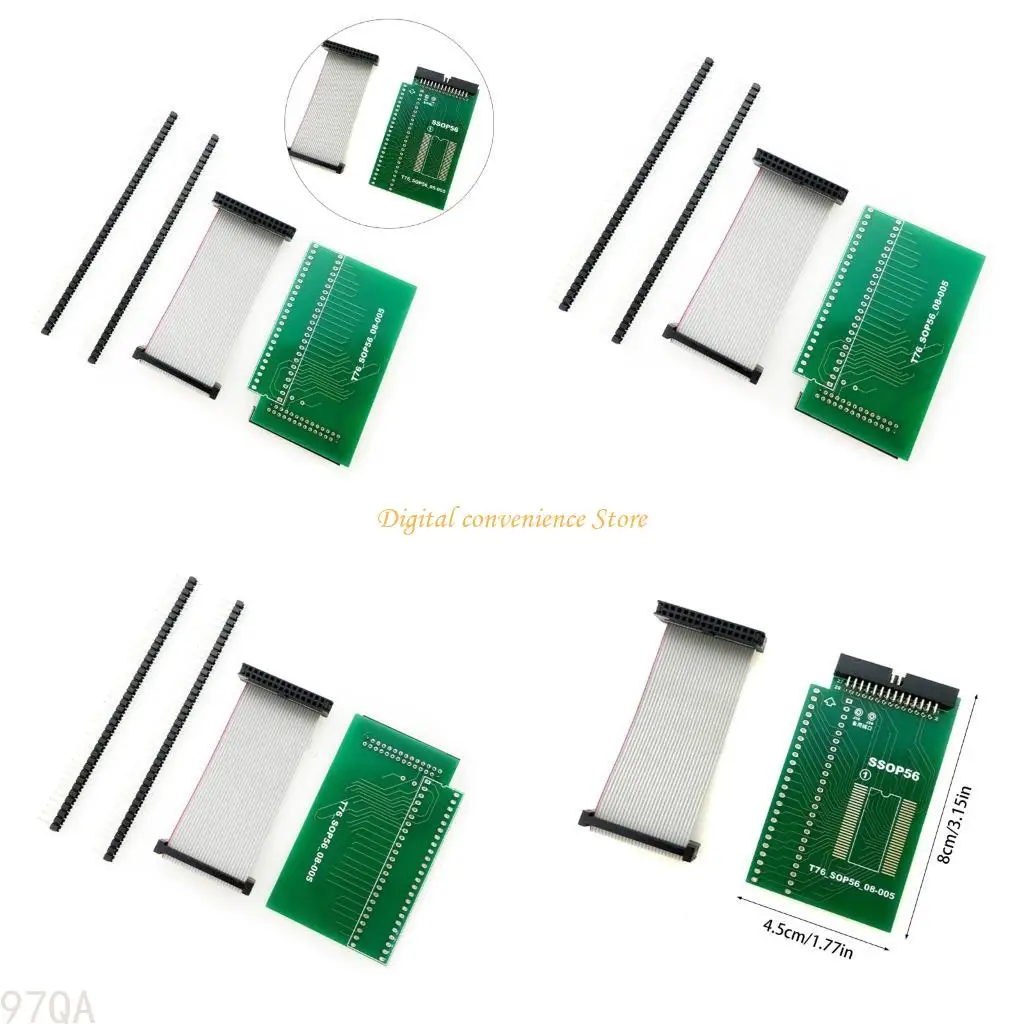 

Разъем адаптера SSOP56 0,8 мм, шаги SOP56 08-005, замена платы адаптера SSOP56 для тестирования чипов T76
