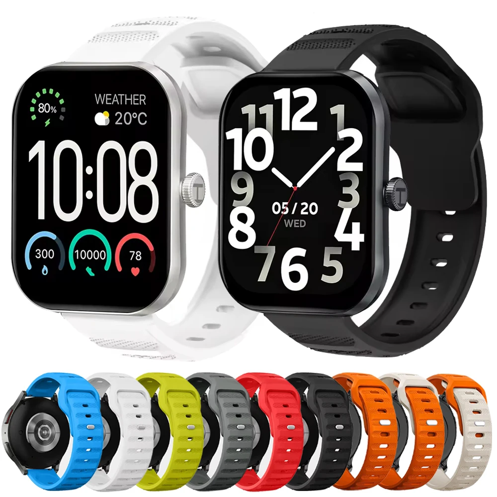 Cinturini da 20 22mm per orologio Haylou S6 R8 S8 RS5/LS02 Pro/RS4 Plus/Solar 5/GST/RT3/RT2 cinturino in gomma a sgancio rapido cinturino