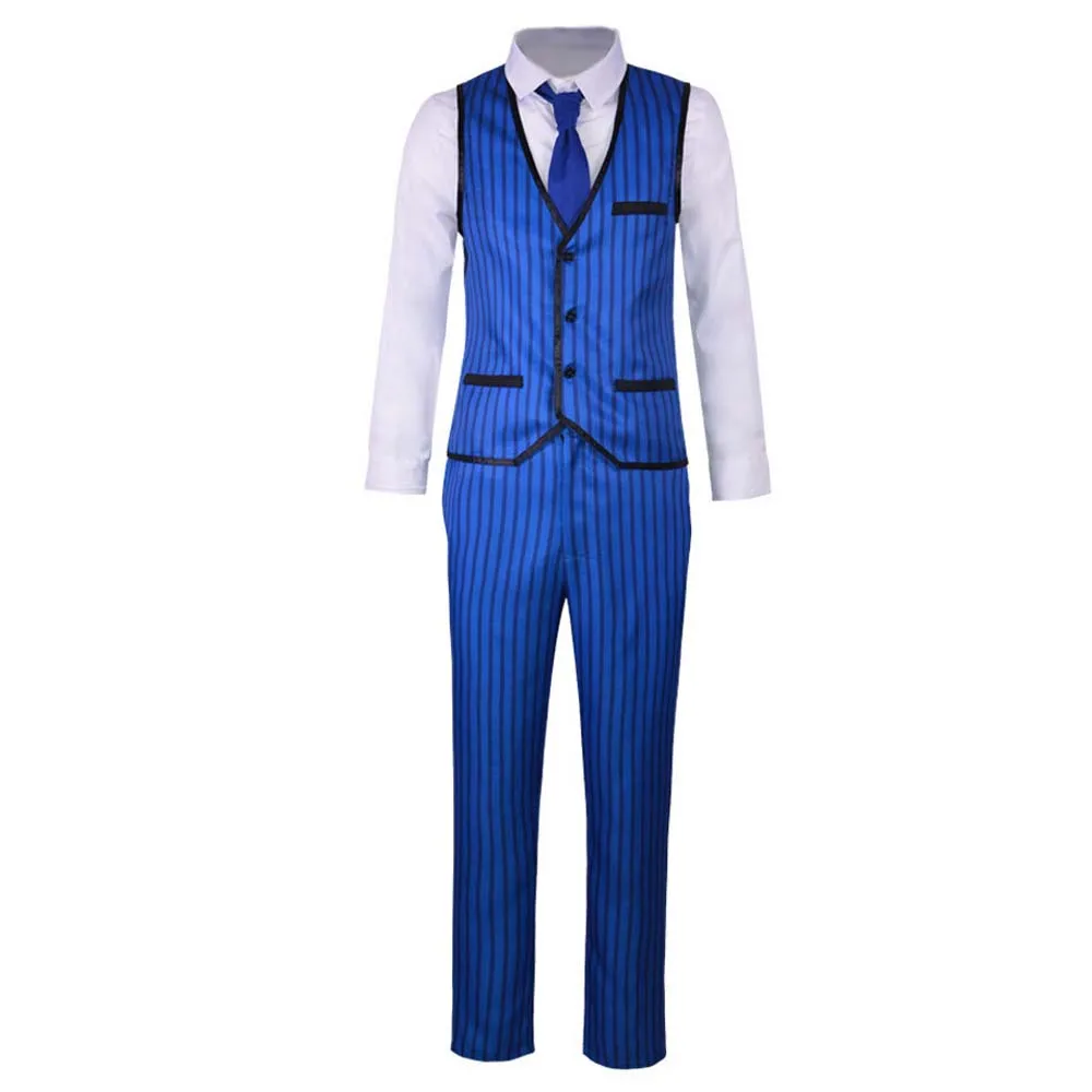 Halloween Anime Movies Agustin Adult Blue Madrigal Cosplay Costume Suit