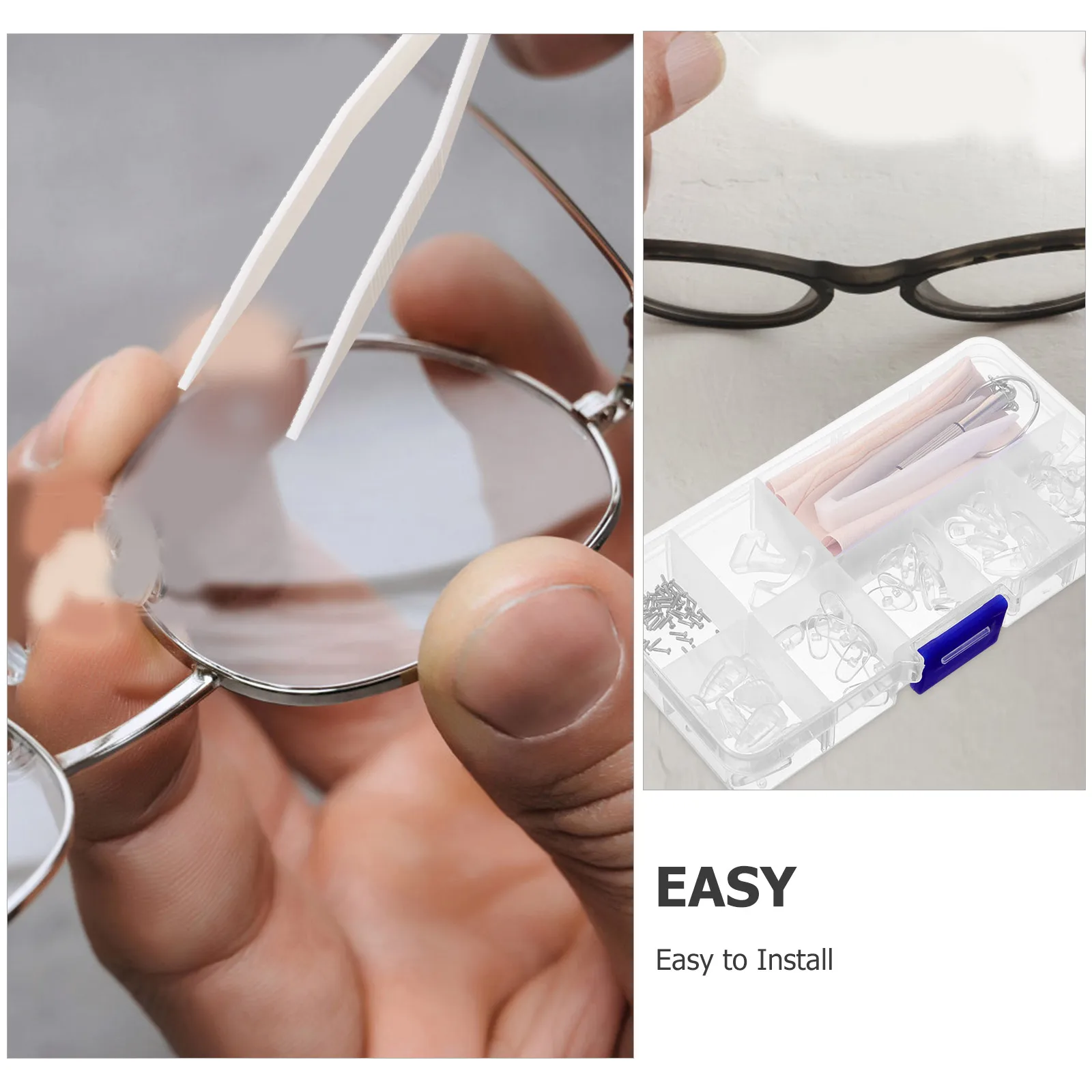

1 set Nose Pads Set Eyeglasses Grippers Silicone Gel Sunglasses Plastic Frames Anti Slip Comfort Fit Glasses Accessories