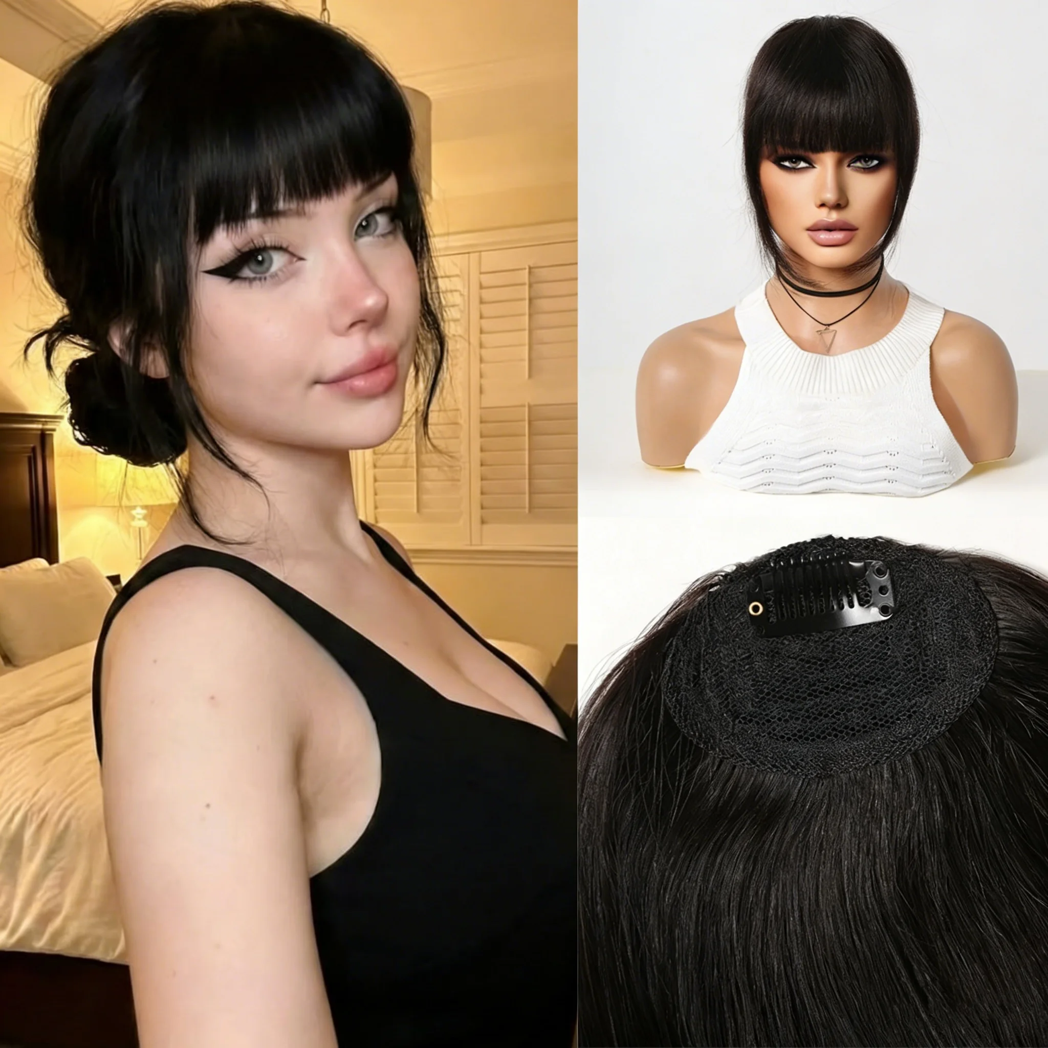#77 Trending Clip-In Fringe Bangs Right Now