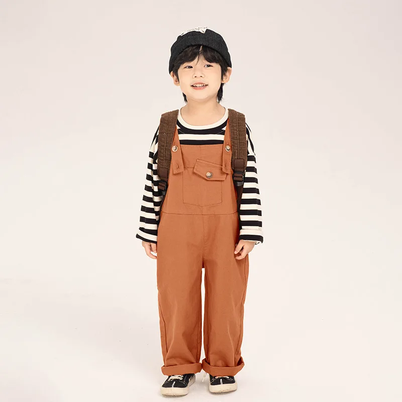 

Kid Overall Children Clothing Boy Suspenders Spring and Autumn New Children Loose Casual Pants Boys Baby Pants Overalls