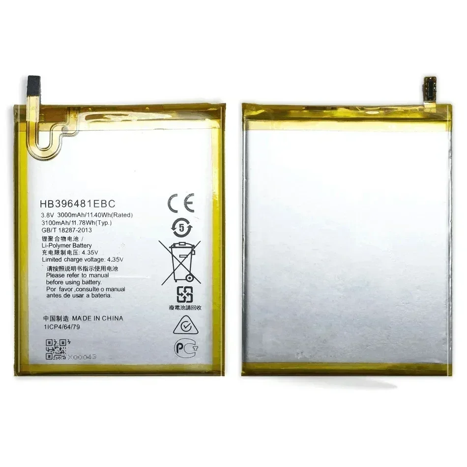 Hua Wei Replacement Mobile Phone Battery For Huawei Ascend G7 Plus / G8 / G8X / Honor 5A / 5X / Maimang 4 HB396481EBC 3100mAh