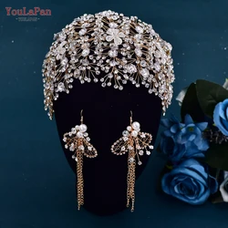 YouLaPan HP240 Bridal Crown Wedding Tiara and Headdress Hair Accessories Luxury Bride Headpiece Pageant Headband Hair Jewelry