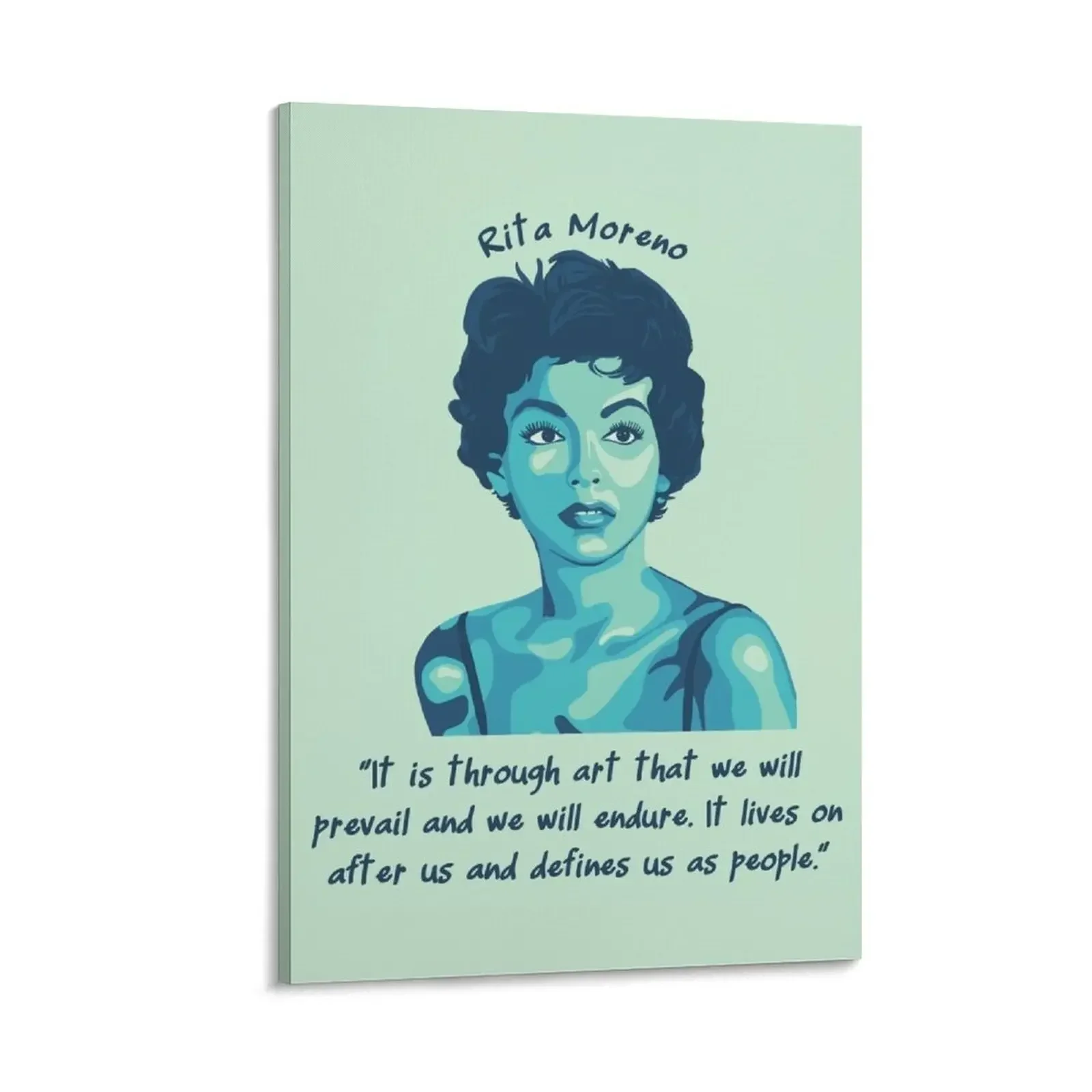 

Rita Moreno Portrait Canvas Painting Paintings for bedroom decor Decor for room bedrooms decor