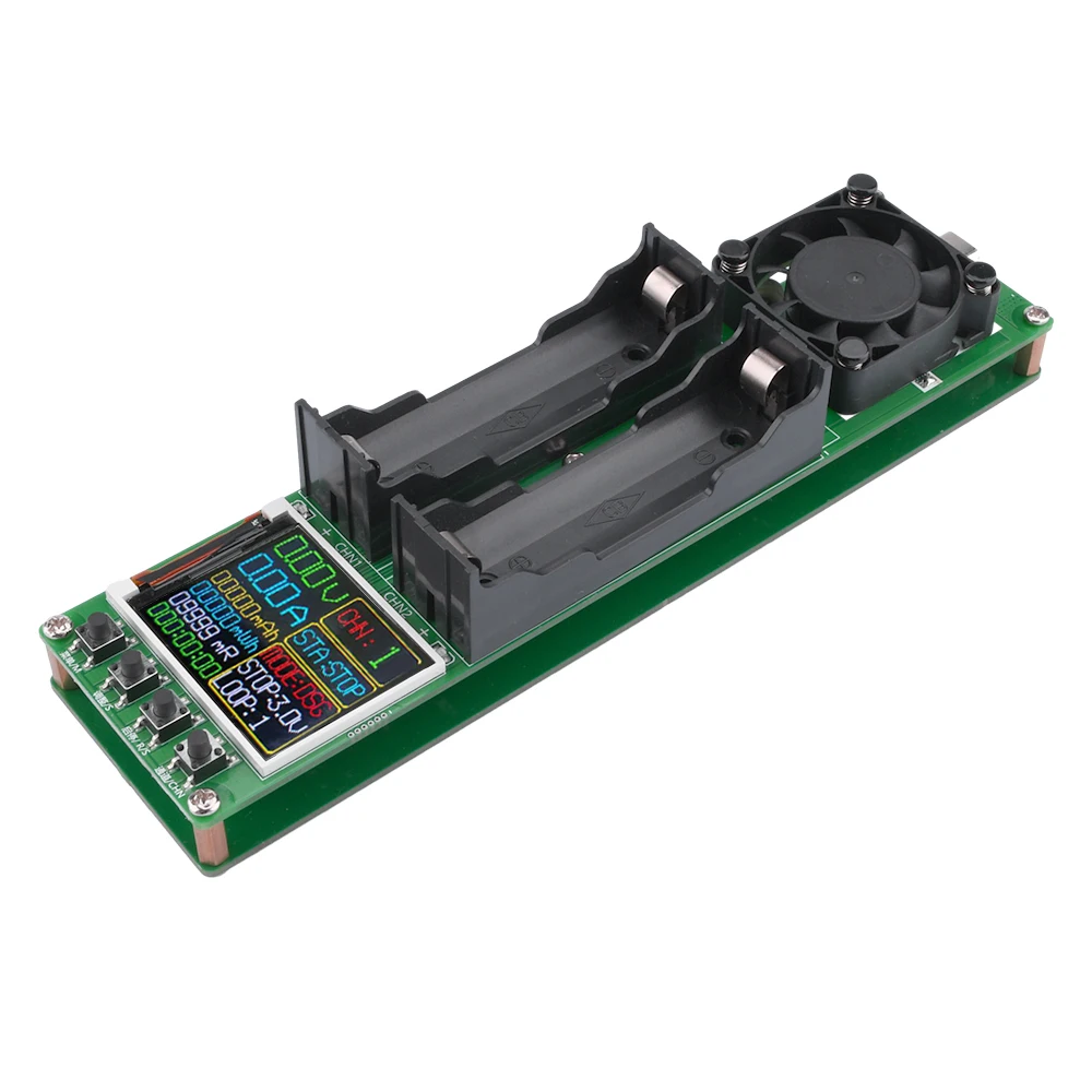 2/4CH Battery Capacity Internal Resistance Tester Type-C Lithium Battery Power Detector Module 18650Battery Test Digital Display