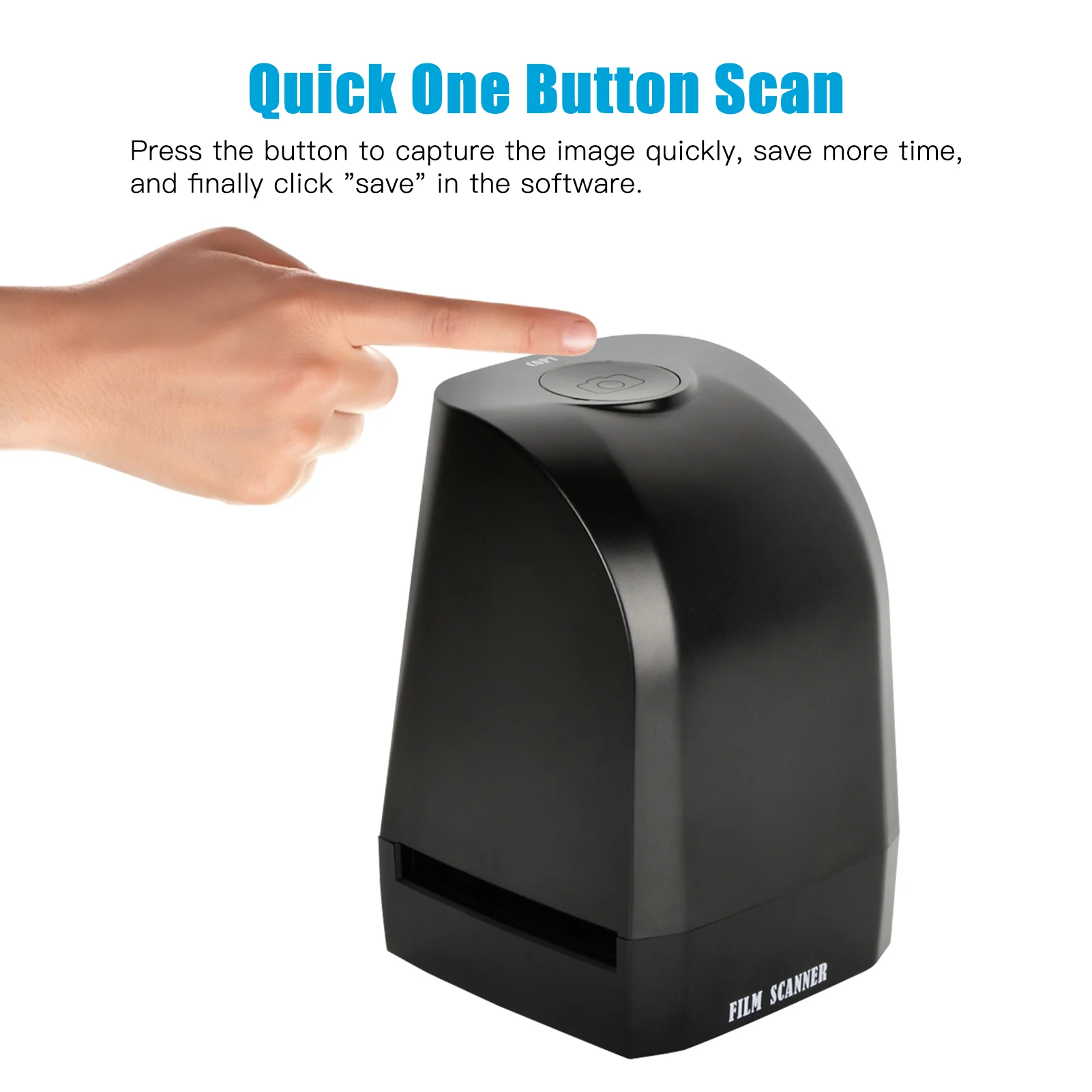 

135 Film Slide Scanner Converter Portable Negative Film Scanner 8 Megapixel CMOS Convert 35mm/135mm Slides & Negatives to Digita