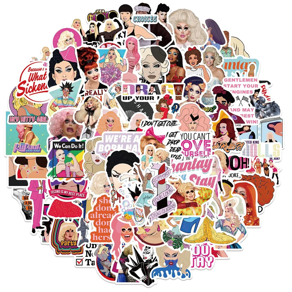 

10/30/50PCS Rupaul's Drag Queen Show Graffiti Waterproof Stickers Creative Decals Refrigerator Skateboard Helmet GuitarWholesale